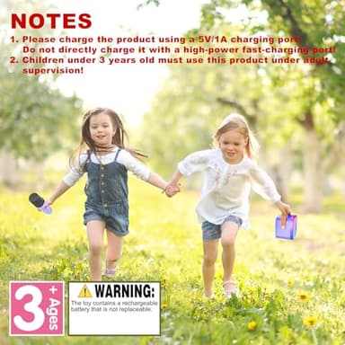 Mini Karaoke Machine for Kids Adults,Portable Bluetooth Speaker, 1-2 Wireless Microphones with Fun Voice Changing Function-Toys for 5 6 7 8 9 10 Year Old Girl Boys Birthday Gifts Ideas - Image 9