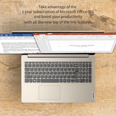 Lenovo 15.6" HD IdeaPad Anti-glare Coating + 1 Year Microsoft 365, 12GB RAM, 384GB SSD, Windows 11 Home, Up to 9.5 Hours Battery Life, Intel Processor, WiFi 6, HDMI, USB-C, SD Card Reader, w/WOWPC USB - Image 9