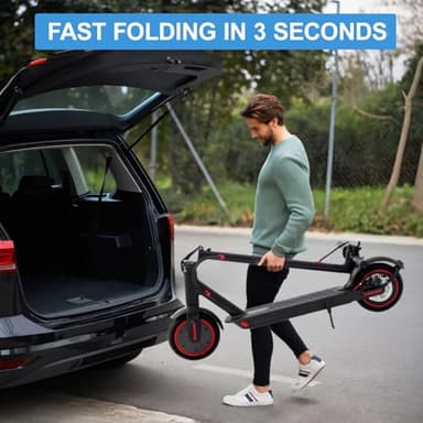 8.5-inch Foldable Adult Electric Scooter with APP, 350W Motor, 7.8/10.4Ah Lithium Battery, Max 17-21 Miles Long Range, 18Mph Top Speed Kick Scooter (10.4Ah for 23 Miles) - Image 4