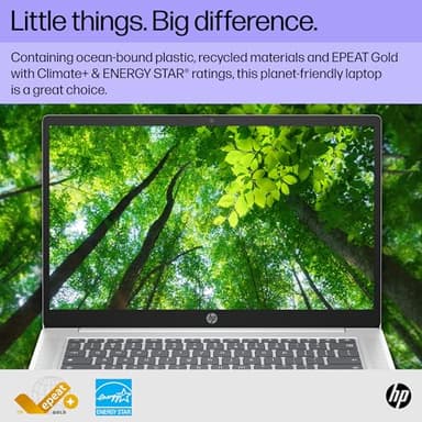 HP Chromebook 14 inch Laptop, FHD Display, Intel N100, 4 GB RAM, 64 GB eMMC, Intel UHD Graphics, Chrome OS 14a-nf0009nr (2024) - Image 6