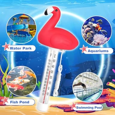 Floating Pool Thermometer, Pool Temperature Thermometer for Cold Plunge, Large Display, Easy to Read, Shatter Resistant, for Outdoor & Indoor Swimming Pools, Spas, Hot Tubs & Aquariums - Image 5