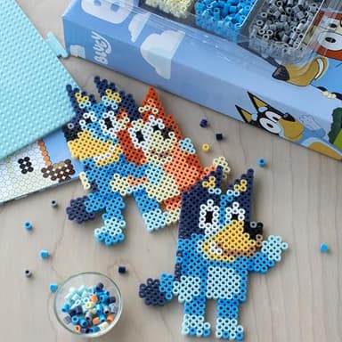 Perler 80-57182 Bluey Fused Bead Deluxe Box Kit, 10 Unique Patterns, Multicolor, 4473 Pieces - Image 5