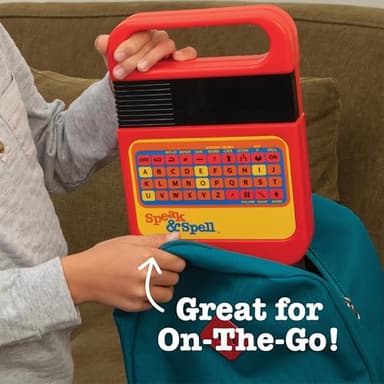Playmonster Speak & Spell Electronic Game - Educational Learning Toy, Spelling Games, 80s Retro Handheld Arcade, Autism Toys, Activity for Boys, Girls, Toddler, Ages 7+ - Image 7
