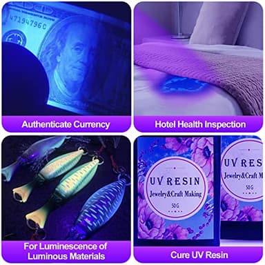 Black Light UV Light Flashlight, 21 LED 395nm Ultraviolet Blacklight Flashlight Mini Pet Urine Detector for Dog/Cat, Dry Stains, Resin Curing, Matching with Pet Odor Eliminator(Batteries are Included) - Image 8