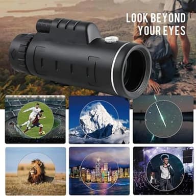 Stscope360 Monocular, STS Scope 360 with Smartphone Adapter Tripod Hand Strap, Stethoscope 360 Monocular Suitable for Bird Watching Hunting Hiking Camping (Green, 80x100) - Image 7