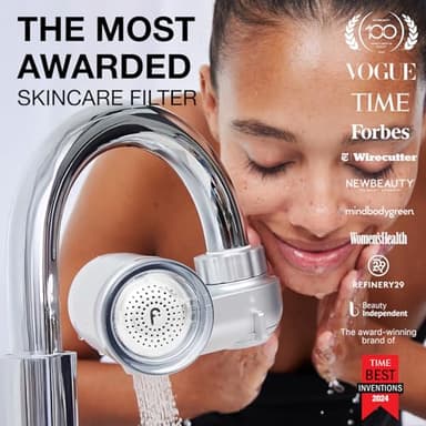 Filterbaby Skincare Filter 2.0, Bathroom Sink Filter Faucet for Men and Women’s Skin Care, 99.9% Chlorine Removal – 0.000001 mm Carbon Fiber, Clinically Tested, Skin Hydration in 2 Weeks (Chrome) - Image 2