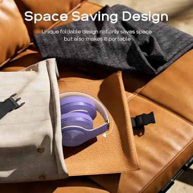 DOQAUS Bluetooth Headphones Over Ear, 90H Playtime Wireless, 3 EQ Modes, HiFi Audio & Deep Bass, ENC Noise Isolating Mic, Soft Earpads for Phone/PC - Image 6