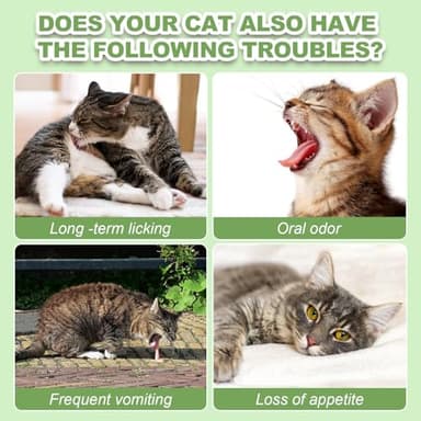 Dylan's cabin Cat Grass Teething Cube Treats - Natural Freeze Dried Edible Cat Chew Toy for Teeth Cleaning and Hairball Removal(80g) - Image 5