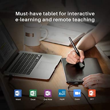 HUION Inspiroy H640P Drawing Tablet, 6x4 inch Digital Art with Battery-Free Stylus, 8192 Pen Pressure, 6 Hot Keys, Graphics Tablet for Drawing, Writing, Design, Teaching, Work with Mac, PC & Mobile - Image 8