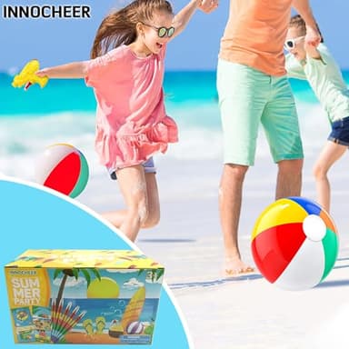 INNOCHEER Pool Party Favors Beach Party Favors for Kids 3-4-5-8-12, 96PCS Goodie Bags Stuffers for Kid Summer Toys, Beaches Balls, Coloring Books Beach Toy for Kids 4-8-12 Pool Party Supplies - Image 9
