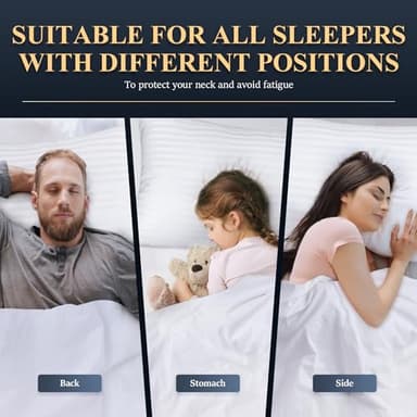 COZSINOOR Bed Pillows for Sleeping Queen Size - Hotel Quality Set of 2 - Breathable Down Alternative Microfiber Filled for Back, Stomach, Side Sleepers, Cooling & Skin-Friendly - Image 7