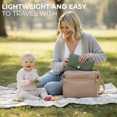 Portable Diaper Changing Pad - Soft and Easy to Clean Diaper Changing Mat for Babies - The Perfect Lightweight and Foldable Pad for Traveling - Image 3