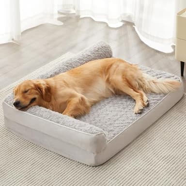 BFPETHOME Orthopedic Dog Beds for Large Dogs-Waterproof Sofa Dog Bed with Removable Washable Cover, Large Pet Bed with Waterproof Lining and Nonskid Bottom, Pet Bed for Dogs - Image 1