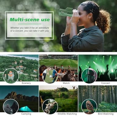 12x50 High-Power Monocular for Adults - Smartphone Adapter, Tripod, Hand Strap - Large BAK4 Prism & FMC Lens - Perfect for Bird Watching, Sports, Hiking, Traveling - Image 6