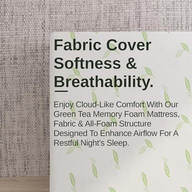 NapQueen Queen Size, 6 Inch Anula Green Tea Infused Memory Foam Mattress, Bed in a Box, CertiPUR-US Certified Mattress - Image 11