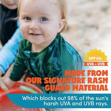 SwimZip Boys' Long-Sleeve UPF 50+ Swimsuit for Baby, Toddler, & Little Boys - Image 8