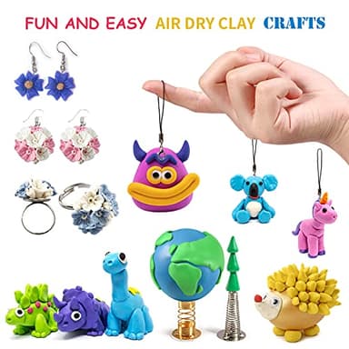 Air Dry Clay 24 Colors, Modeling Clay for Kids, DIY Molding Magic Clay, Toy Gifts for Age 3+ Years Old Boys Girls Kids - Image 5