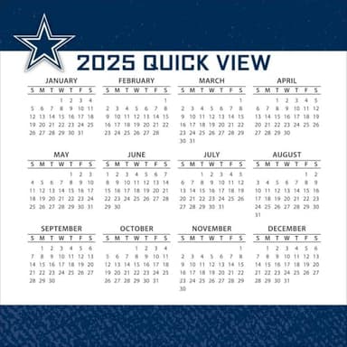 TURNER SPORTS Dallas Cowboys 2025 Box Calendar (25998053036) - Image 4