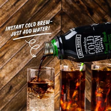 JAVA HOUSE Cold Brew Coffee, Decaf Colombian 4:1 Liquid Concentrate, 32 Ounce Bottle - Image 4
