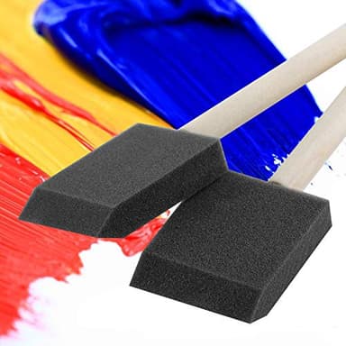 Bates- Foam Paint Brushes, 2 Inch, 16 Pack, Sponge Brushes, Sponge Paint Brush, Foam Brushes for Painting, Foam Brushes for Staining, Paint Sponges, Foam Brushes for Mod Podge Brushes - Image 7