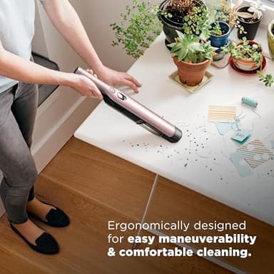 Shark WANDVAC Cordless Hand Vac, Lightweight, Portable at 1.4 lbs., Powerful Suction, Charging Dock, One-Touch Empty for Car & Home, Multi-Surface Pet Tool & Duster Crevice Tool, Rose Gold, WV201RGBRN - Image 9
