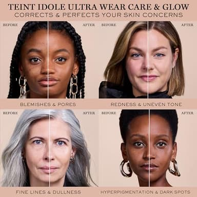 Lancôme Teint Idole Ultra Wear Care & Glow Longwear Foundation with SPF 27, Hydrating Medium Buildable Coverage & Glow Finish - 220C - Image 6