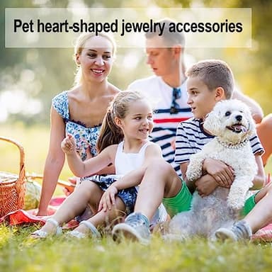 Glitter Metal Cuban Diamond Dog Chain Dog Training Chain with Secure Buckle Heart-Shaped Pet Collars for Large Medium Dogs - Image 6