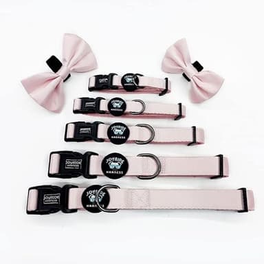 Joyride Harness Dog Collar with Removable Bowtie - Adjustable and Breathable for All Dog Breeds, Strong D-Ring and Heavy Duty Buckle, for Pet Lovers - Image 4