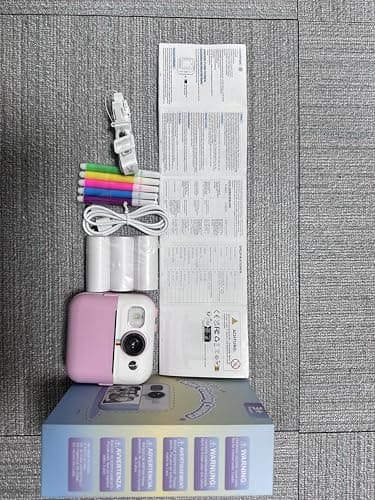 BOFIDAR Instant Print Camera for Kids, Christmas Birthday Gifts for Girls Age 3-10, Toddler Toy for 3 4 5 6 7 8 9 10 Year Old Girls with 3 Roller Photo Paper (Pink) - Image 8