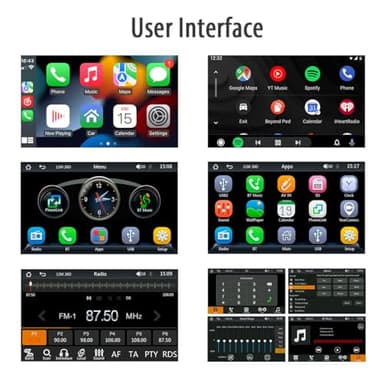 7" Wireless Apple CarPlay & Android Auto Double Din Car Stereo - 240W High-Power Sound, Touchscreen Bluetooth Receiver with USB-C/AUX/TF Ports, RDS/FM/AM Radio & MirrorLink HD Display - StyleA - Image 9
