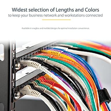 StarTech.com 7ft CAT6 Ethernet Cable - Yellow CAT 6 Gigabit Ethernet Wire -650MHz 100W PoE RJ45 UTP Network/Patch Cord Snagless w/Strain Relief Fluke Tested/Wiring is UL Certified/TIA (N6PATCH7YL) - Image 5
