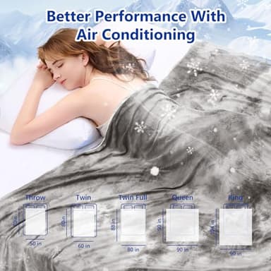 Topcee Cooling Throw Blanket for Night Sweats Decorative Tie Dye, Absorbs Heat to Keep Cool on Warm Nights, Q-Max 0.5 Cooling Blankets for Hot Sleepers, Cool Lightweight Sofa Throw Blanket (50"x70") - Image 7