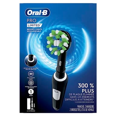 Oral-B Pro Limited Electric Toothbrush with (2) Brush Heads, Rechargeable, Black - Image 8
