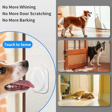 JeaTone Dog Door Bell, Dog Bells to Go Outside, Smart Wireless Potty Training Button for Dogs, Training Dog to Ring The Bell, 2 Pack Button White - Image 4