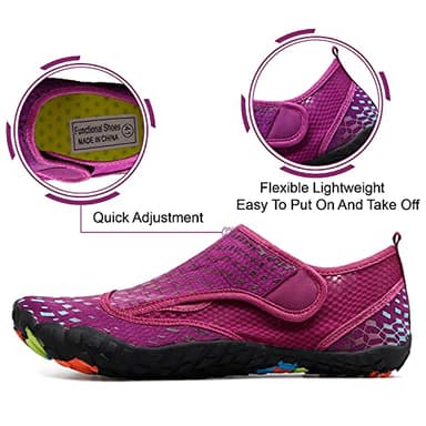 L-RUN Womens Water Sports Shoes for Surfing Walking Yoga Purple M US (Women 8.5, Men 7)=EU39 - Image 6