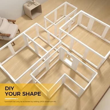 Everfront Clear Acrylic Plastic Dog Playpen Indoor,for Puppy Cat Rabbit Ferret Transparent Pet Pen,Easy Assemble Whelping Crate Kennel Cage Enclosure for Small & Medium Dogs (30.3" Height, 10PCS) - Image 6