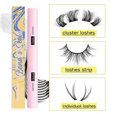 Lash Glue Bond and Seal Long Lasting Strong Hold Waterproof 2 in 1 Cluster Eyelash Glue for DIY Lash Extensions by Mavphnee - Image 7