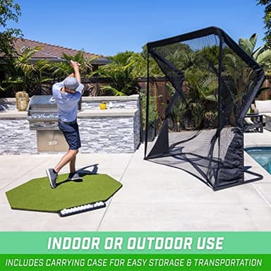 GoSports Elite Golf Practice Net with Steel Frame - Choose 10' or 7' Size - Image 4