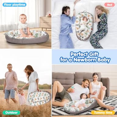 BUTOA Baby Lounger - Baby Lounger for Newborn 0-24 Months, Breathable & Soft Baby Nest, Portable and Lightweight Infant Lounger for Home and Travel, Ideal Newborn Babies Essentials Baby Shower Gifts - Image 7