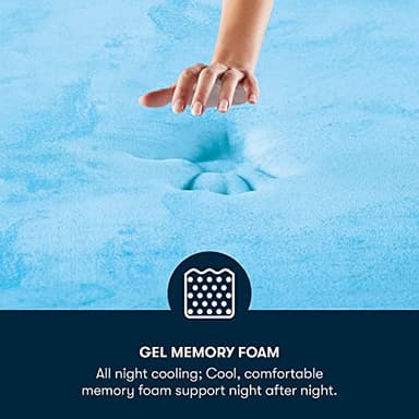 Serta - 8 inch Cooling Gel Memory Foam Mattress, Twin Size, Medium-Firm, Supportive, CertiPur-US Certified, 100-Night Trial, Sheer Slumber, White - Image 3