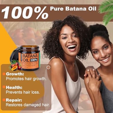 Batana Oil for Hair Growth Dr Sebi, 100% Raw Organic Batana Hair Mask from Honduras, Wild Growth Hair Oil, Scalp Oil Promotes Hair Thickness, Prevents Loss for Men & Women, 4.06 fl oz (1 Pack) - Image 2