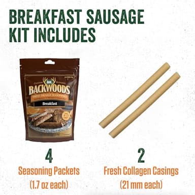 LEM Products Backwoods Breakfast Fresh Sausage Seasoning Kit, Ideal for Wild Game and Domestic Meat, Seasons Up to 20 Pounds of Meat, 9.8 Ounce Package - Image 4