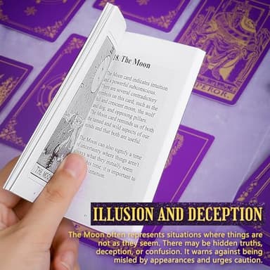 Hihealer 78 Tarot Cards Deck with Guide Book and Linen Carry Bag, Classic Original Tarot Cards for Beginners to Experts, Witchy Gifts for Women - Image 6