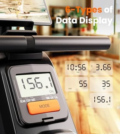 YOSUDA Magnetic/Water Rowing Machine for Home - Rower Machine Use with Bluetooth, App Supported, Rowing Machine for Taller Power Athletes, Comfortable Seat Cushion - Image 7