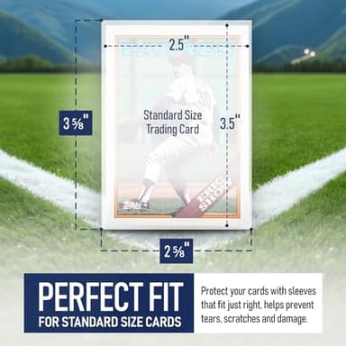 Premium Penny Sleeves for Trading Cards | Soft Trading Card Sleeves for Baseball Cards, Ultra Clear Plastic Pro Sports Card Sleeve, Football, MTG Collector Sleeve (Standard + Thick Options Available) - Image 4
