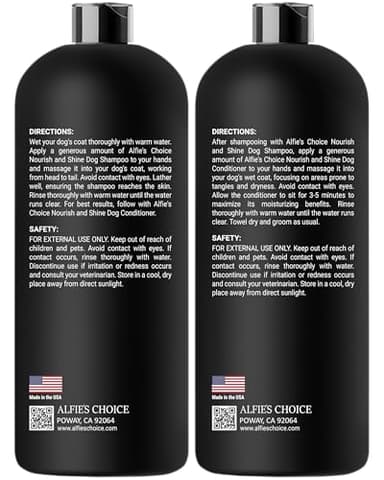 Dog Shampoo and Conditioner Set for Itchy Skin, Allergies & Odor – 2-in-1 Calming Formula with Lavender, Rosemary & Biotin – Moisturizing & Detangling – Safe for Puppies & All Breeds – 16 oz x 2 - Image 9