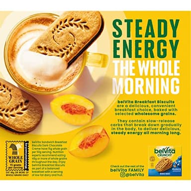 belVita Breakfast Bar Biscuit Sandwiches, Dark Chocolate Creme, 30 Total Packs, 6 Boxes (2 Biscuits Per Pack) - Image 16