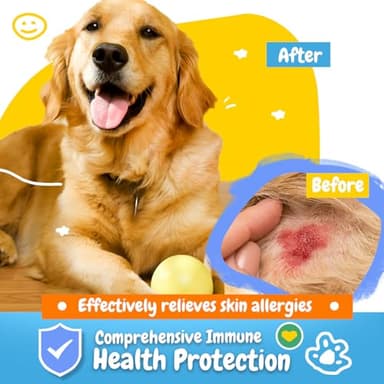 PENPENPET Dog Allergy Relief Chews, Dog Itching Skin Relief, Omega 3 for Dogs Itch Supplement, Relieve Seasonal Allergy, Provide Immune Support (Peanut Butter Chews, 180ct) - Image 5