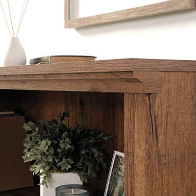 Sauder 3 Tier Book Shelf Wooden Bookcase Multipurpose Bookshelf for Home Office, Living Room, in Vintage Oak - Image 7