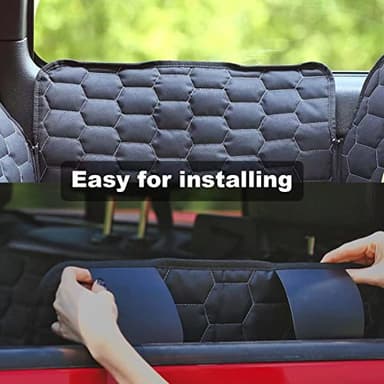 Meginc Dog Car Seat Cover for Trucks, Back Seat Pet Cover for Dogs F150 Ram 1500, Waterproof Dog Hammock for Truck with Mesh Window Heavy Duty Seat Cover for F-Series/GMC Sierra/Silverado - Image 4